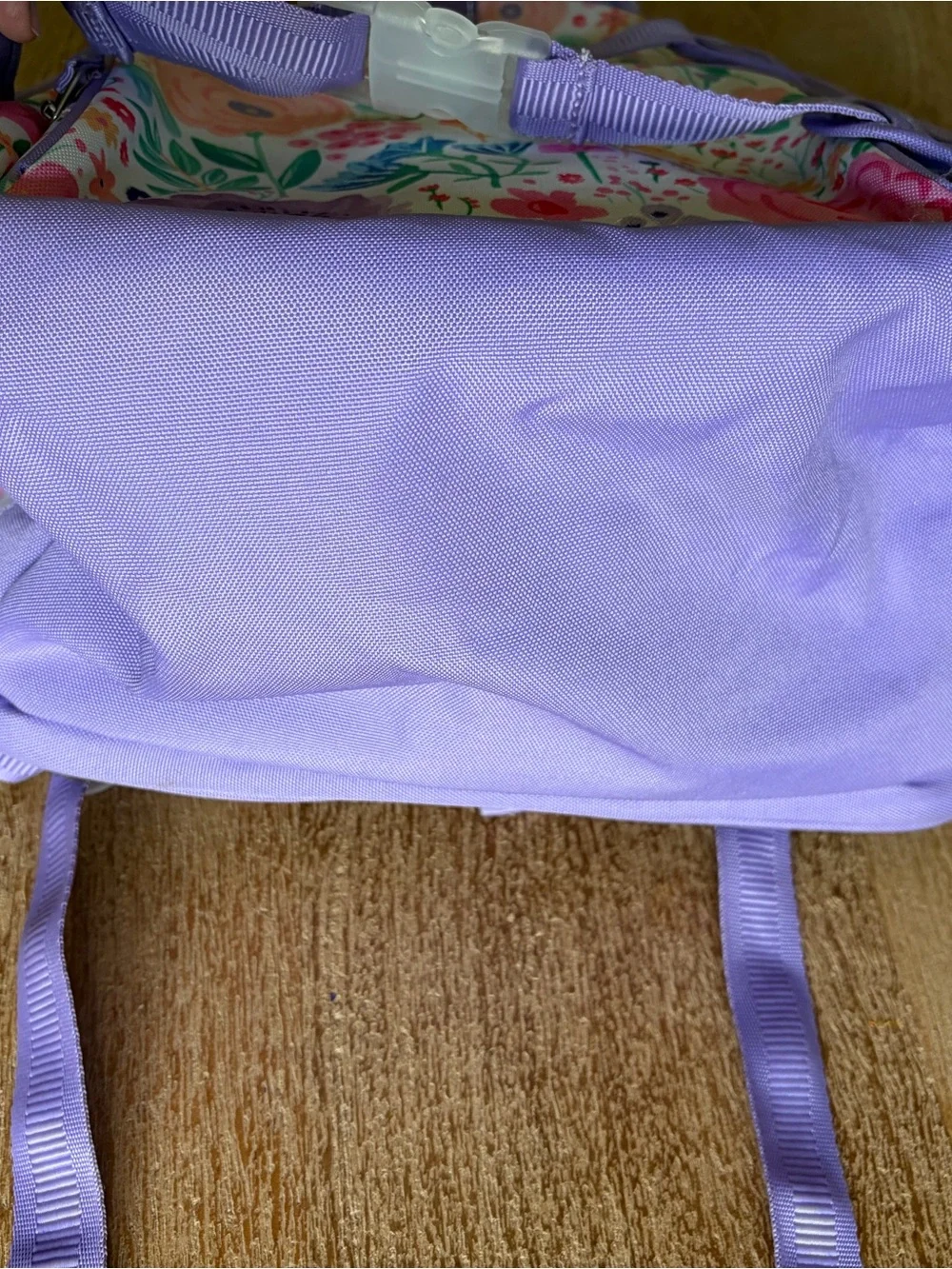 NWOT Pottery Barn Kids Lavender Floral Blooms Mackenzie Backpack Size Large
